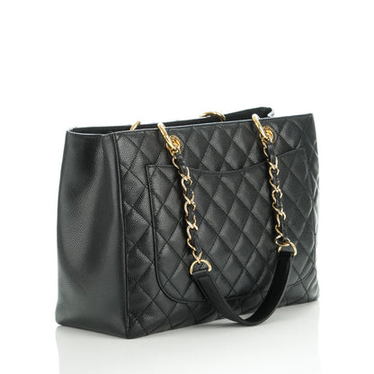 Chanel Caviar Quilted Grand Shopping Tote GST Black 3 of 7