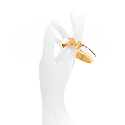 Hermes Enamel Narrow Clic Clac H Bracelet PM White 2 of 5