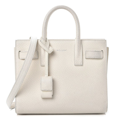 Saint Laurent Calfskin Nano Sac de Jour Dove White 1 of 19