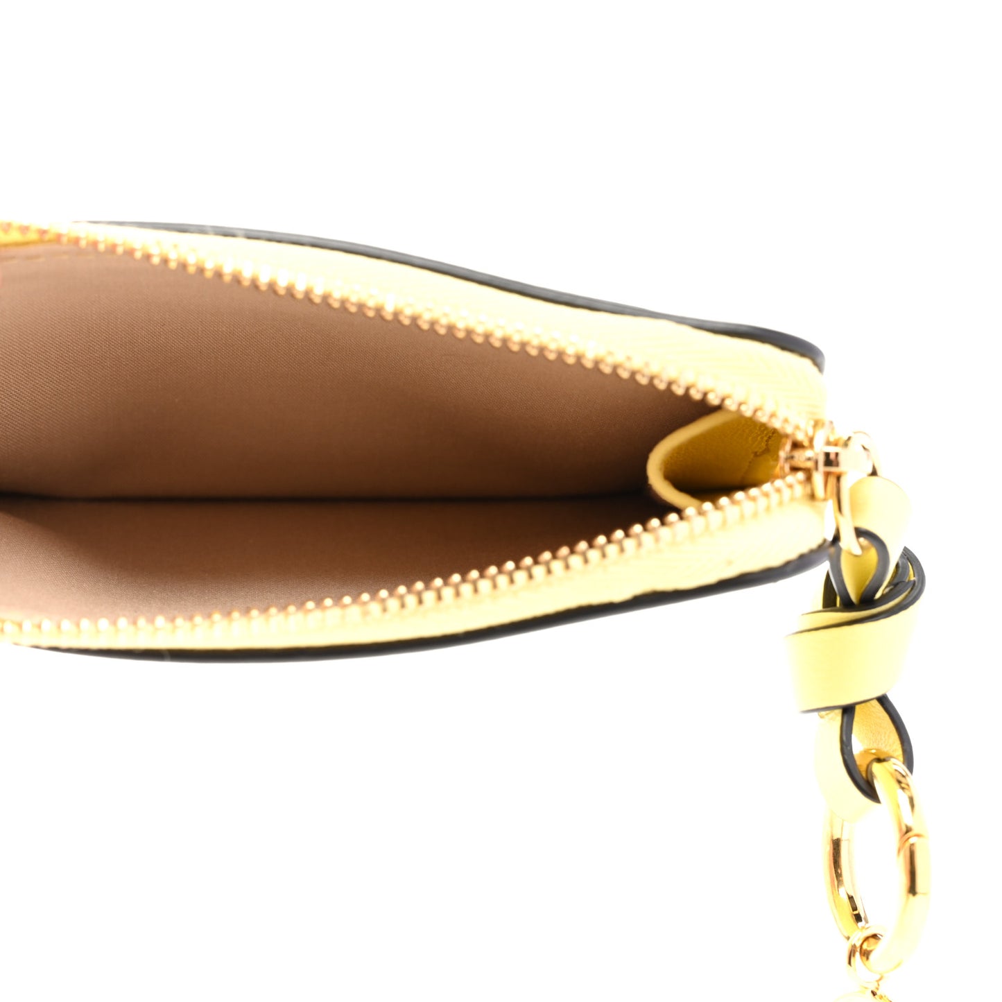 Calfskin Alphabet Purse Wallet Lemonade