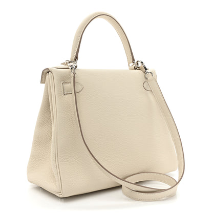 Hermes Togo Kelly Retourne 28 Craie 3 of 8