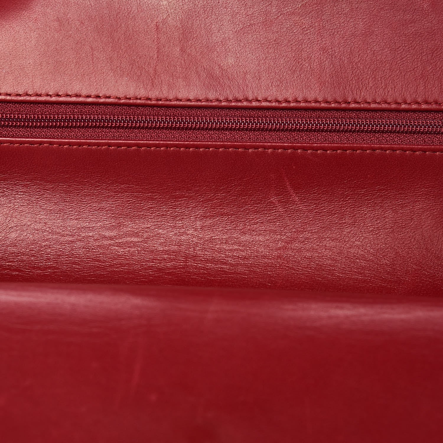 Chanel Patent Calfskin Quilted Medium Double Flap Dark Red 13 of 13