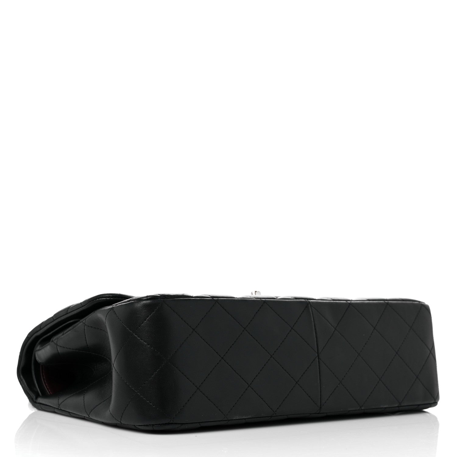 Chanel Lambskin Quilted Jumbo Double Flap Black 4 of 12