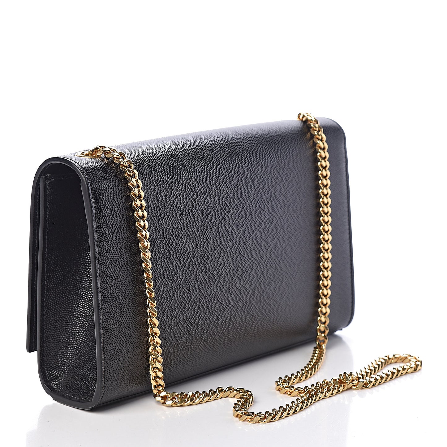 Grain De Poudre Medium Classic Monogram Kate Satchel Black