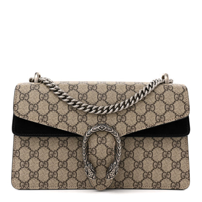 Gucci GG Supreme Monogram Small Dionysus Shoulder Bag Black 1 of 13
