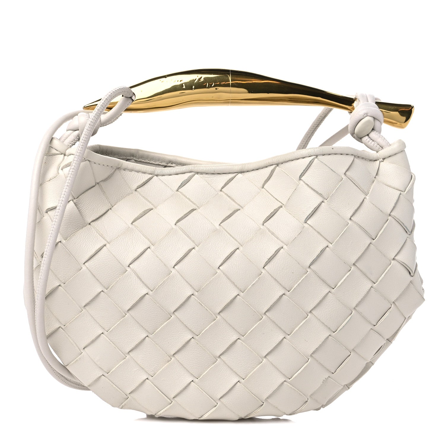 Bottega Veneta Nappa Intrecciato Mini Sardine Bag Chalk 1 of 9