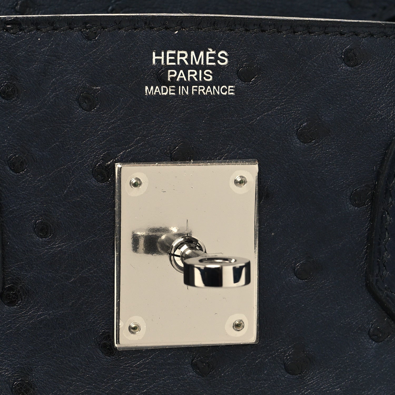 Hermes Ostrich Birkin 30 Bleu Indigo 7 of 14