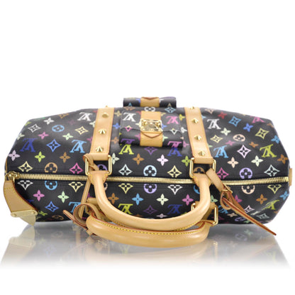 Louis Vuitton Monogram Multicolor Keepall 45 Black 5 of 9