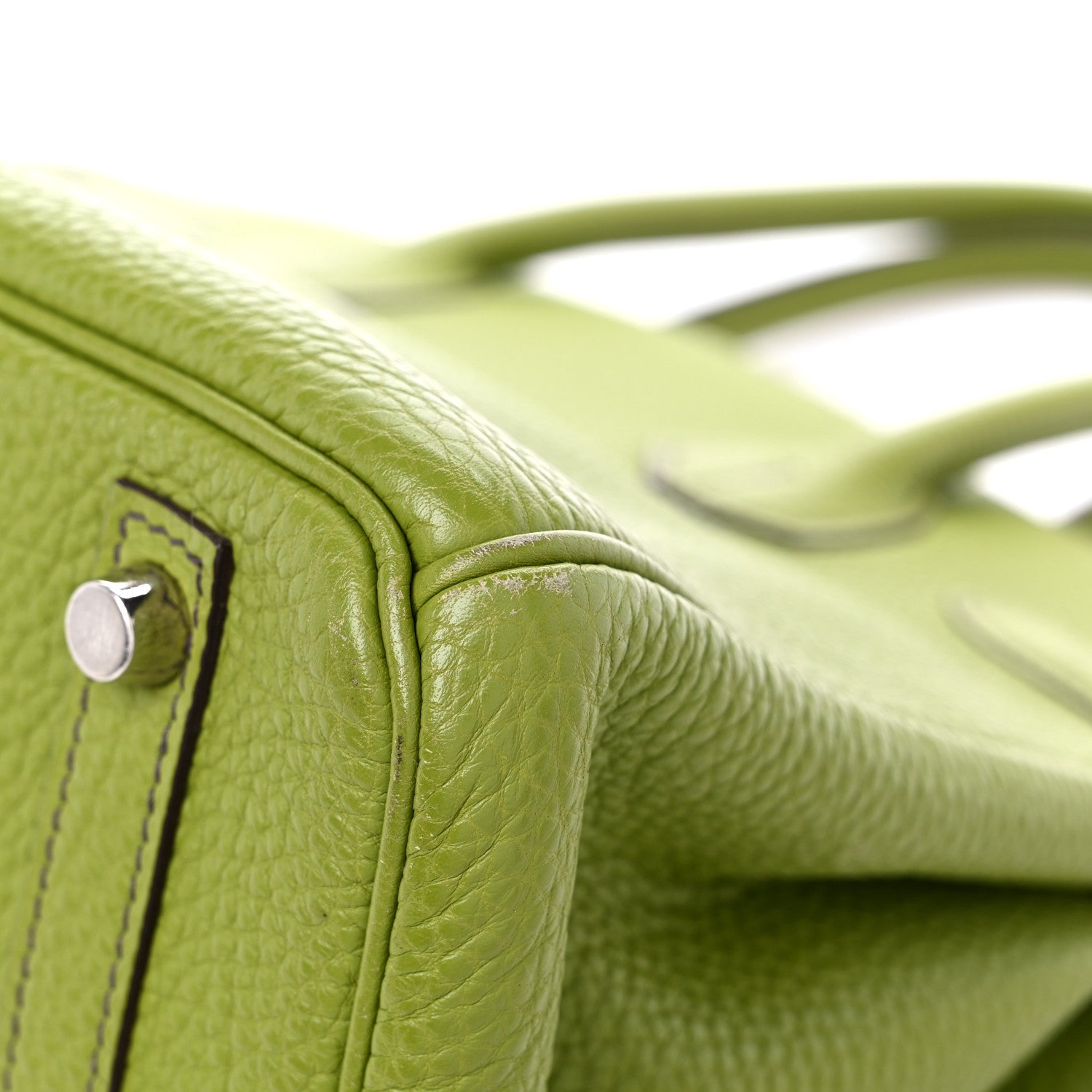 Hermes Togo Birkin 30 Vert Anis 11 of 18
