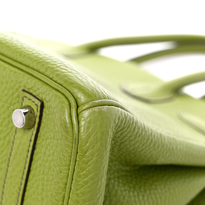 Hermes Togo Birkin 30 Vert Anis 11 of 18