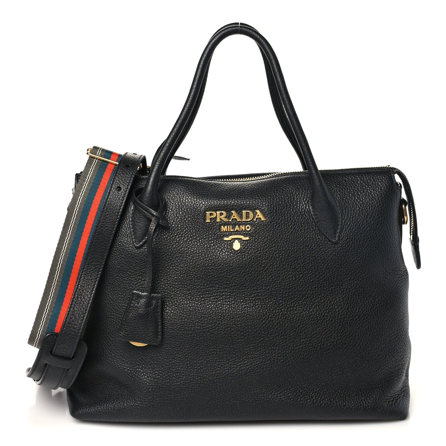 Vitello Daino Tote Black