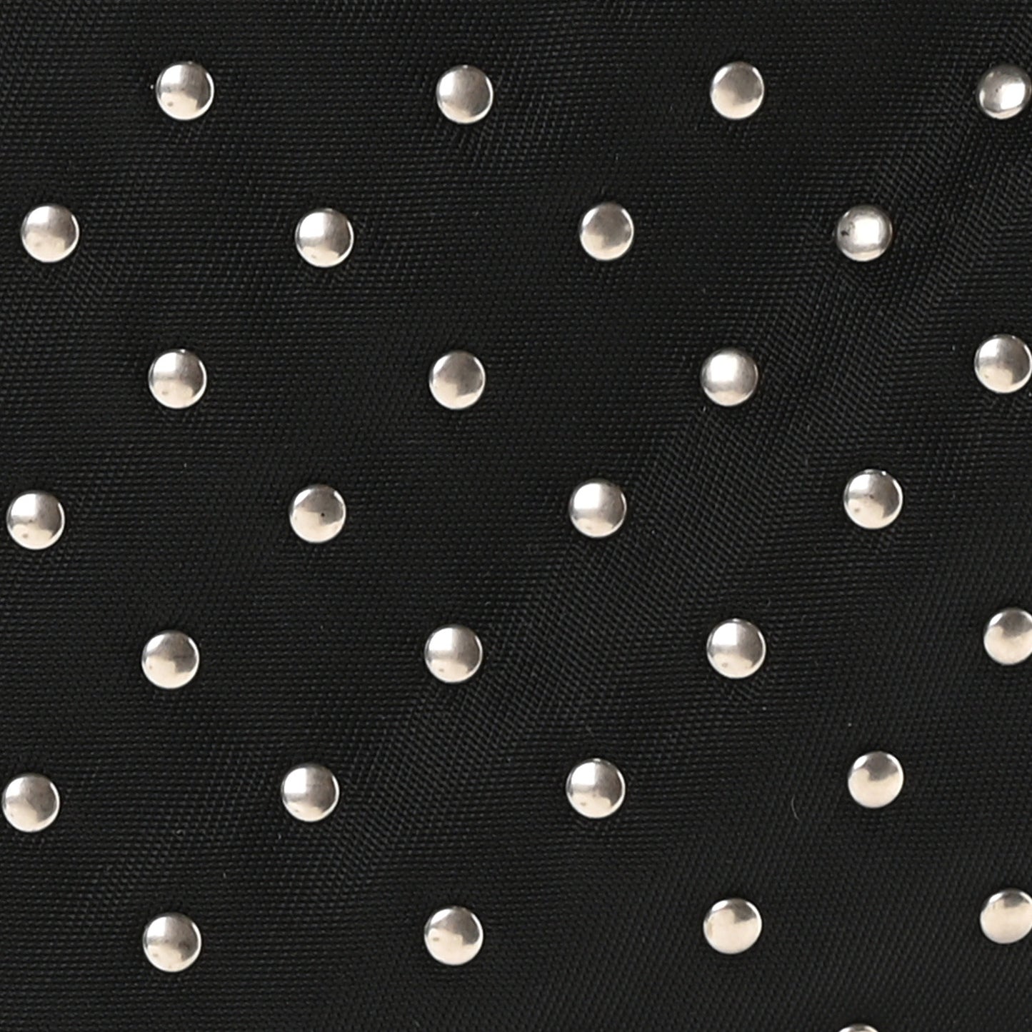 Re-Nylon Studded Shoulder Bag Black