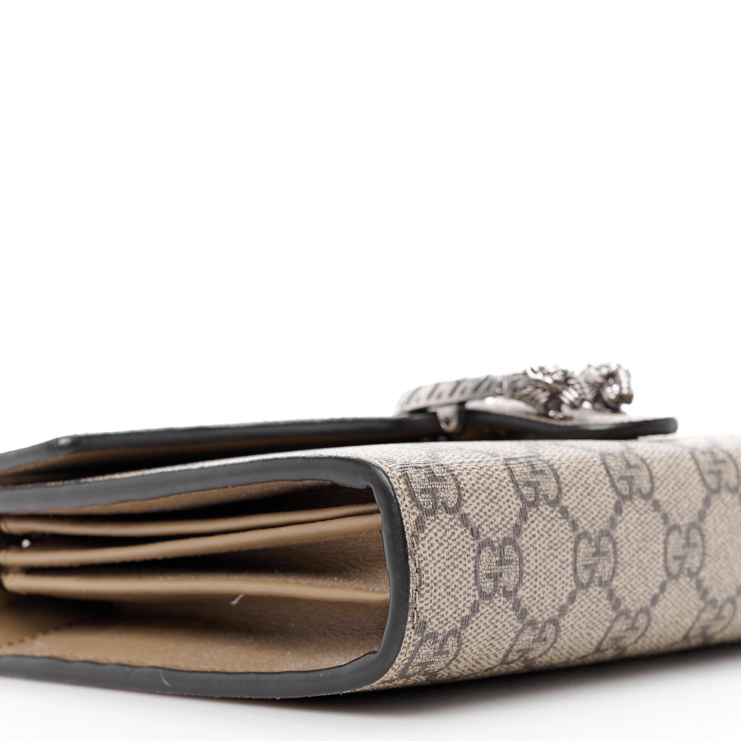 Gucci GG Supreme Monogram Mini Dionysus Chain Wallet Beige Taupe 9 of 11