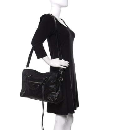 Balenciaga Agneau Classic Silver Hardware City Black 2 of 10