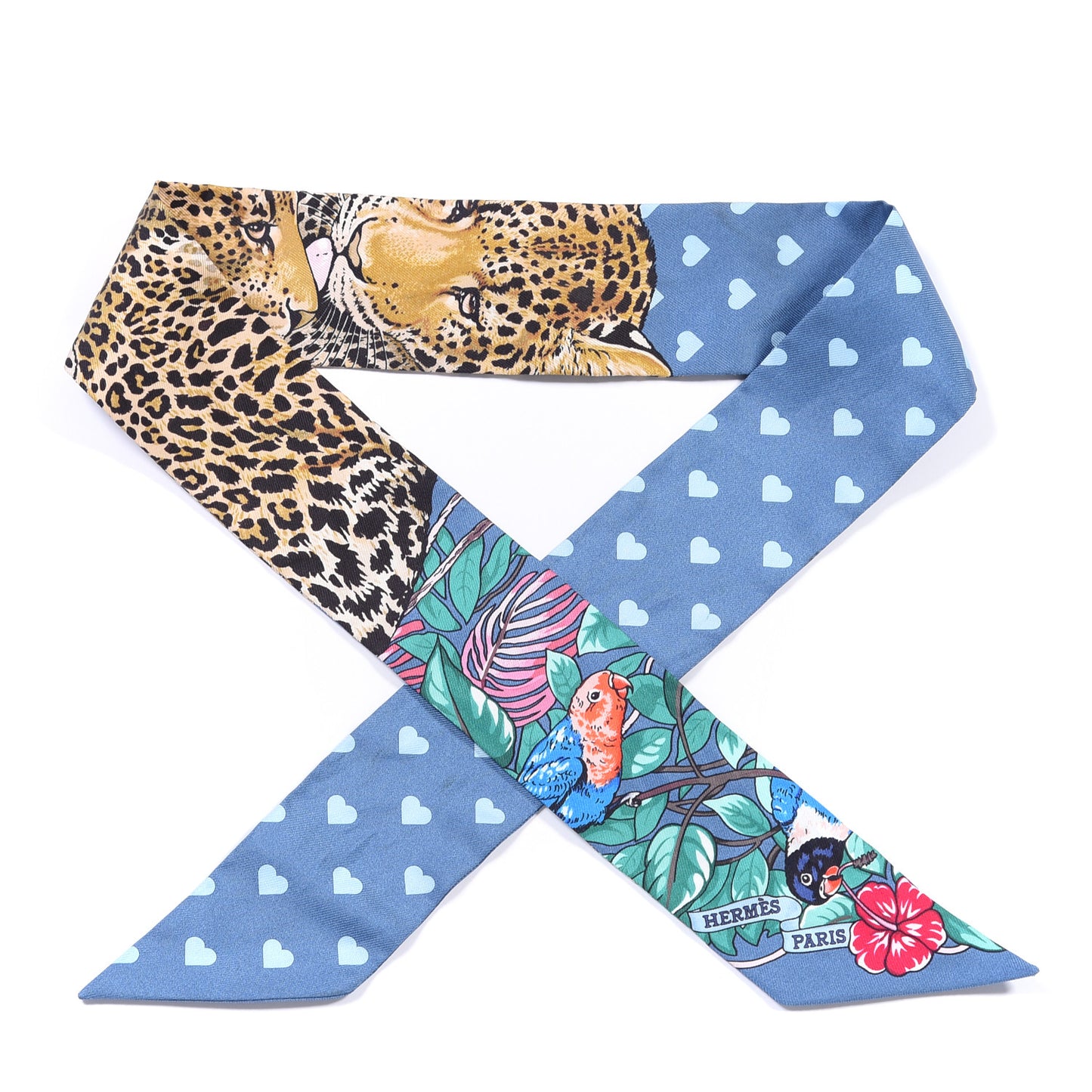 Silk Jungle Love Love Twilly Bleu Gitane Gris Bleuete
