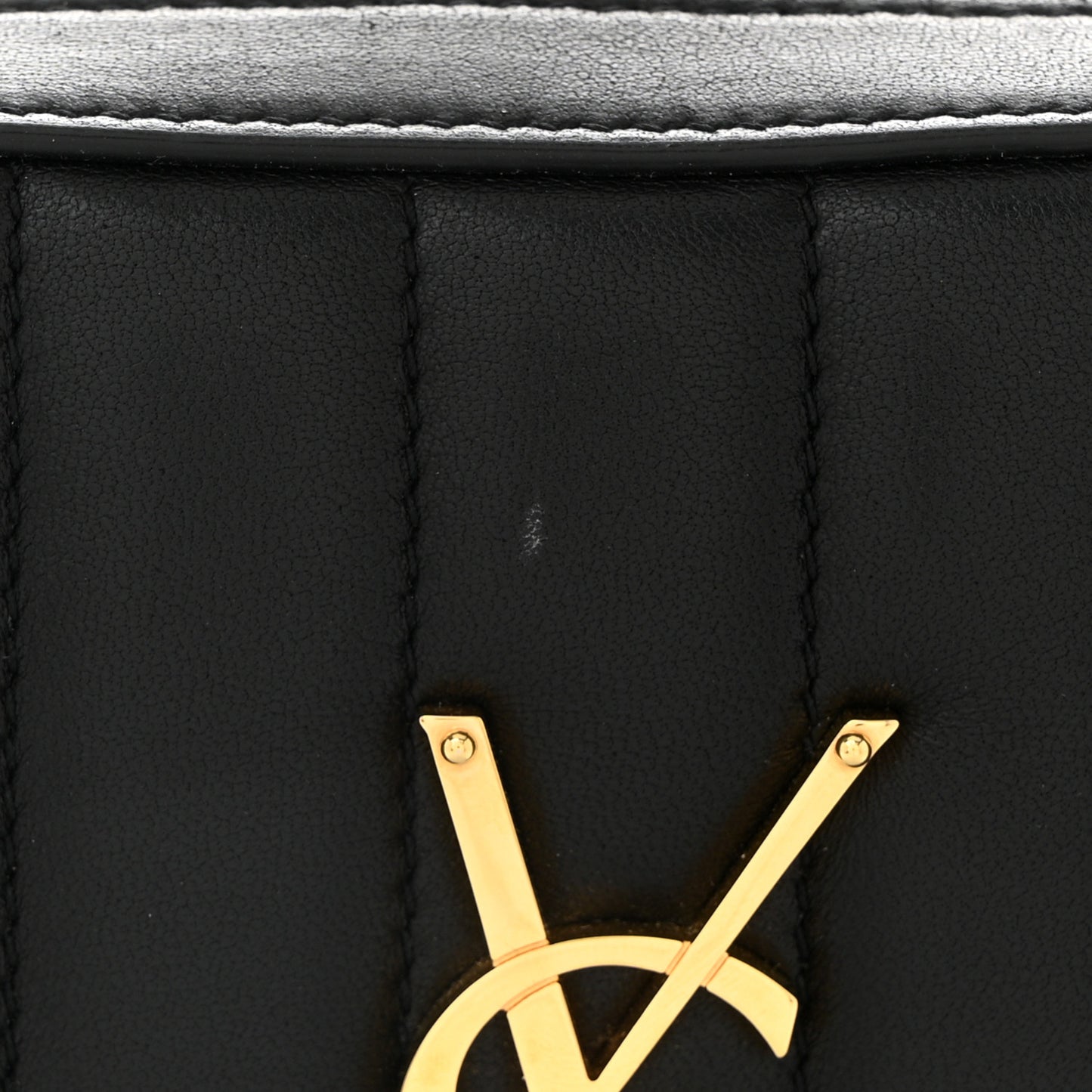 Lambskin Matelasse Vicky Monogram Belt Bag Black