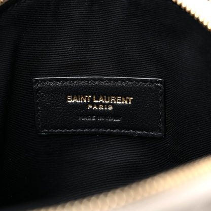 Saint Laurent Lambskin Quilted Round Le Maillon Round Tassel Chain Crossbody Bag Crema Soft 6 of 11