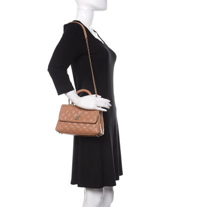 Chanel Caviar Quilted Mini Coco Handle Flap Brown 2 of 10