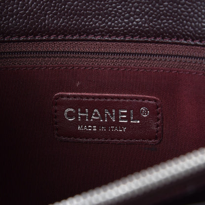 Chanel Caviar Quilted Grand Shopping Tote GST Dark Burgundy 6 of 21