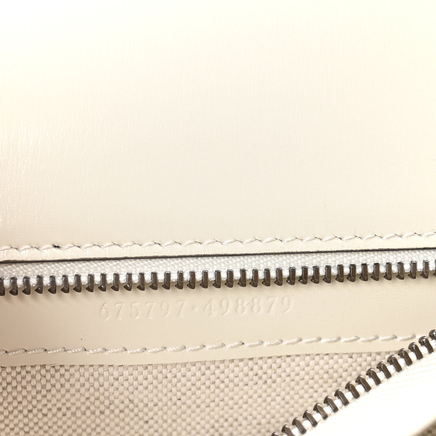 Boarded Dyana Lux Calfskin Web Small Bamboo 1947 Top Handle Bag Mystic White
