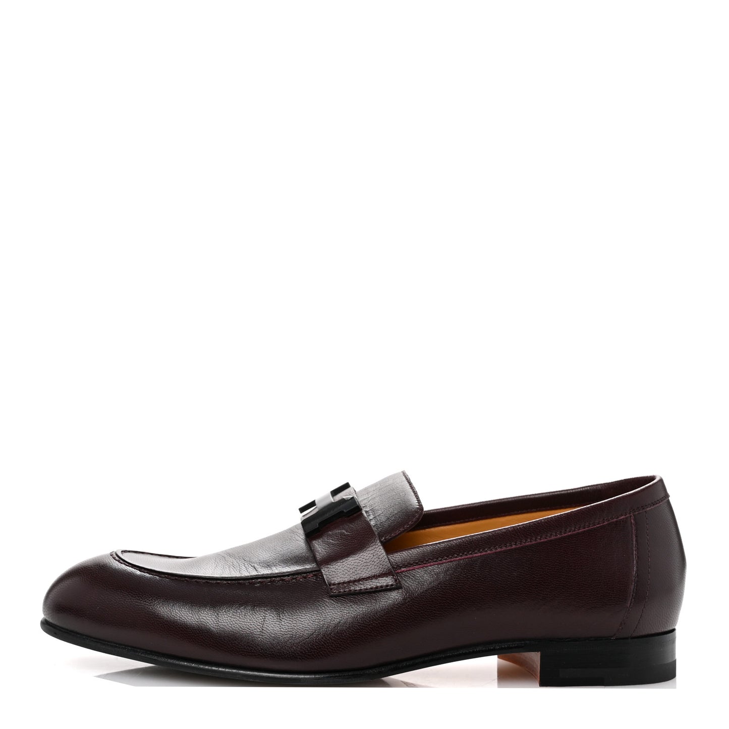 Goatskin Mens Paris Loafers 42 Marron Mahogany