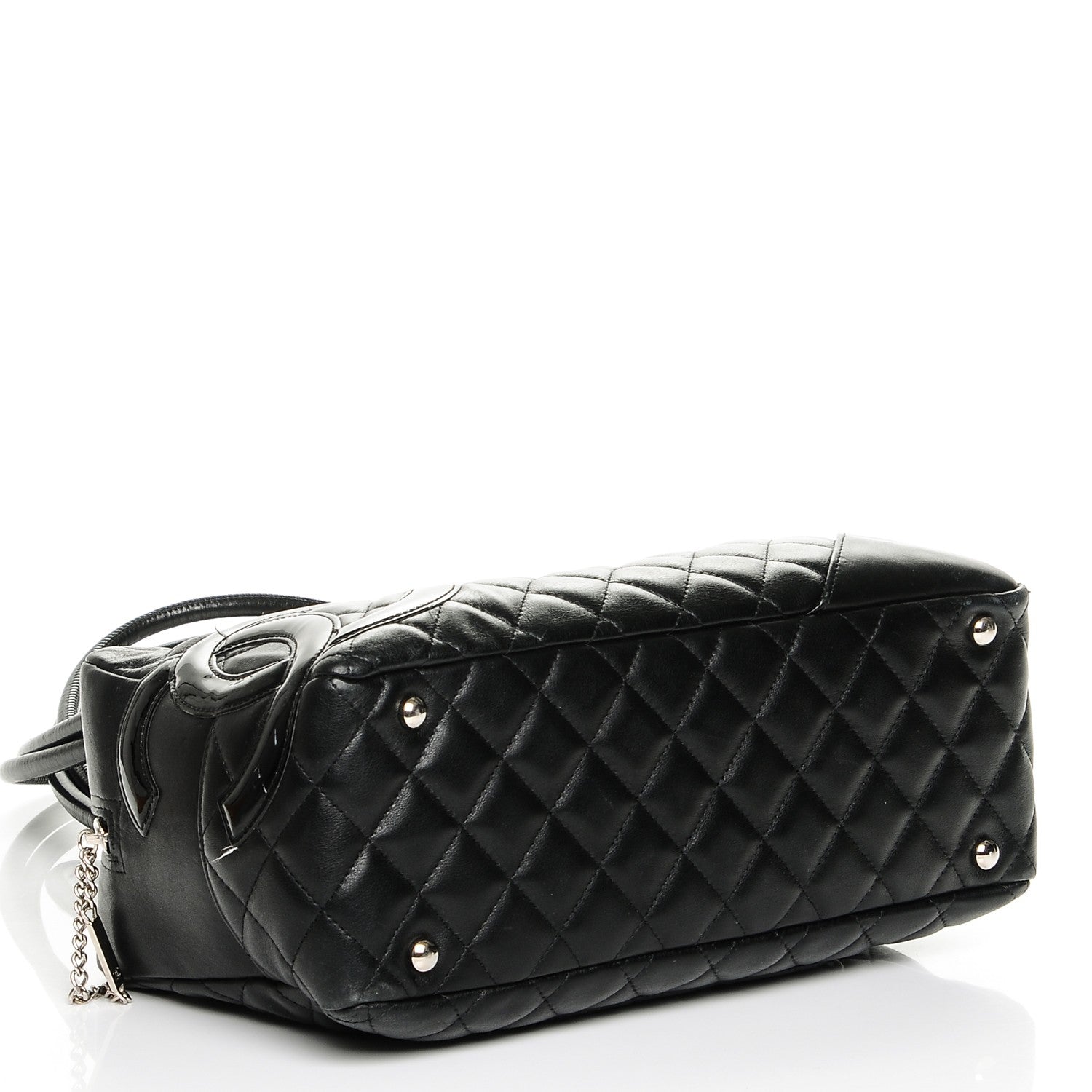 Chanel Calfskin Quilted Large Cambon Bowler Black 4 of 7