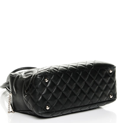 Chanel Calfskin Quilted Large Cambon Bowler Black 4 of 7
