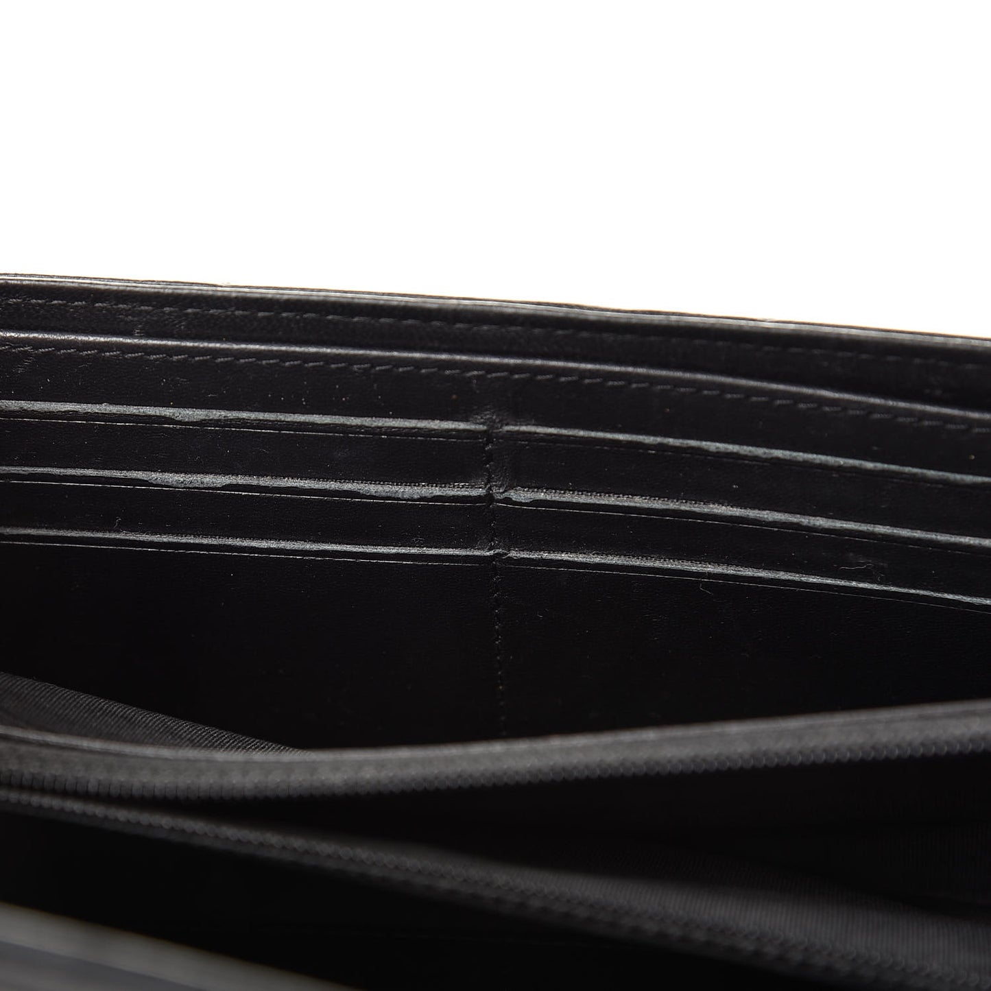 Lambskin Quilted Boy Flap Wallet Black