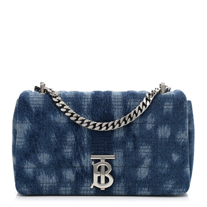 Burberry Denim Quilted Small Lola Bag Blue 1 of 10