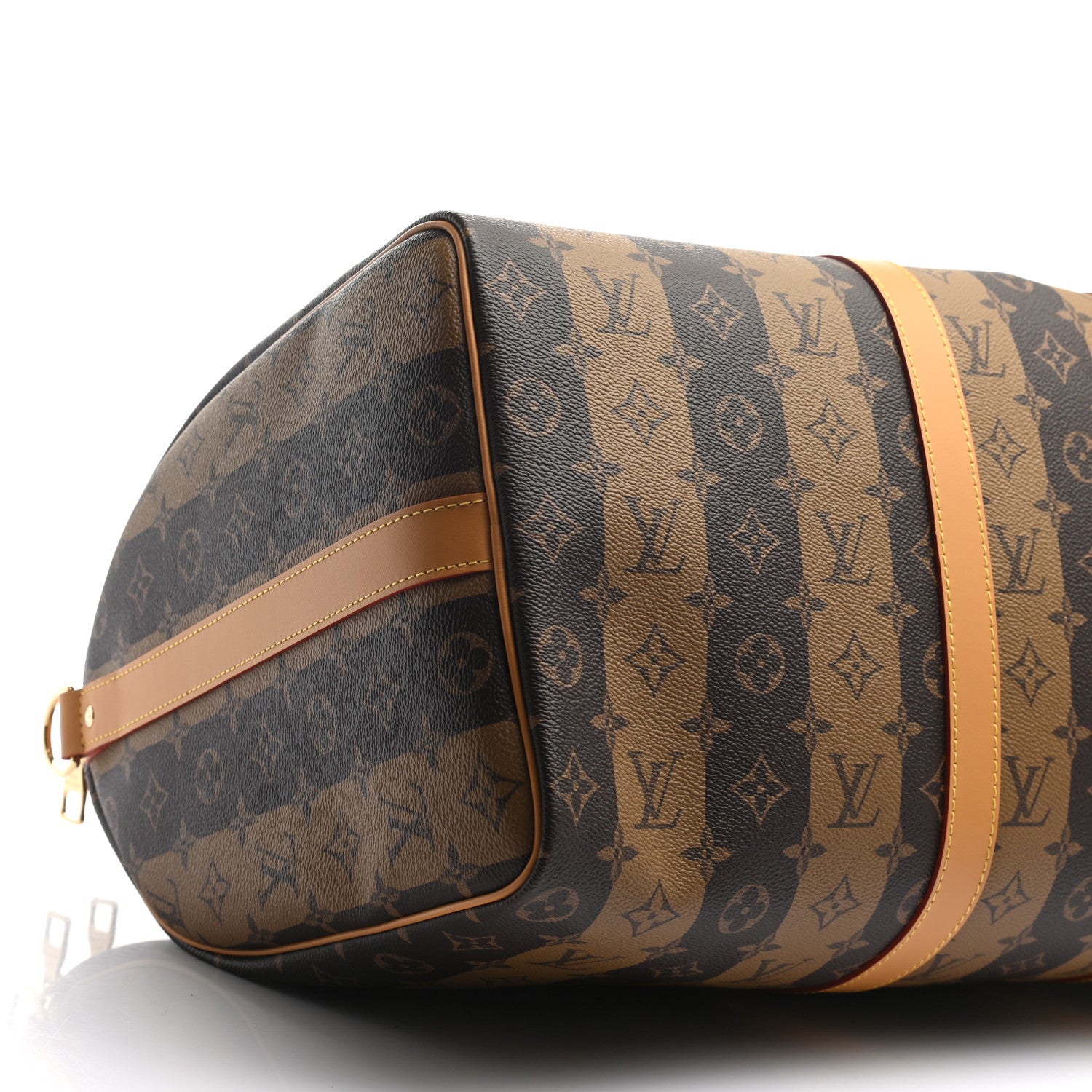 Louis Vuitton X NIGO Reverse Monogram Stripe Keepall Bandouliere 50 Brown 8 of 8
