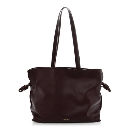 Loewe Calfskin Large Flamenco Knot Bag Dark Burgundy 1 of 10