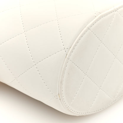 Chanel Lambskin Resin Elegant Chain Vanity Case White 9 of 11