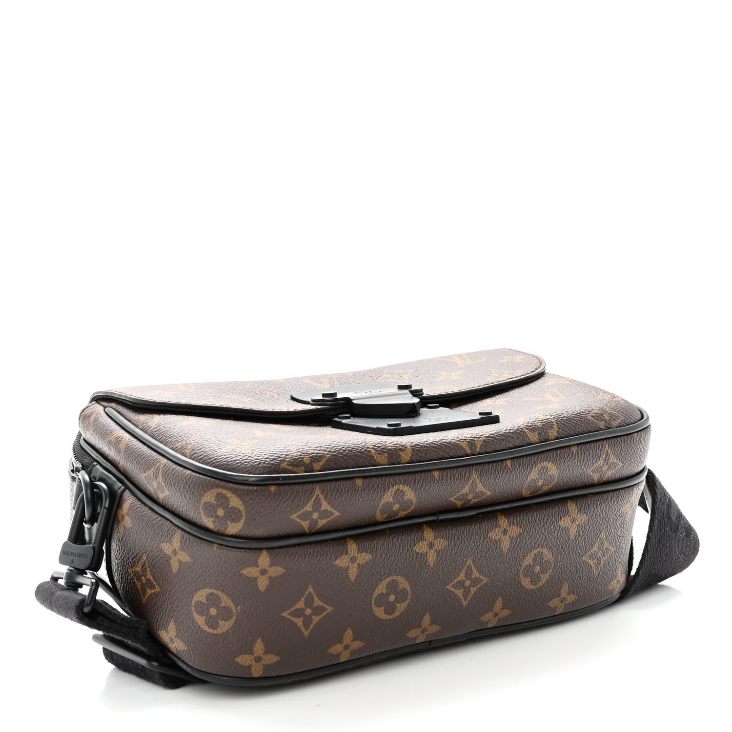 Louis Vuitton Monogram Macassar S Lock Messenger 4 of 10
