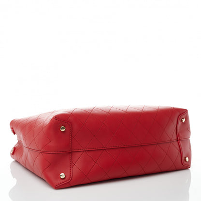 Chanel Calfskin Large Serial Shopper Tote Red 3 of 9