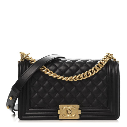 Chanel Caviar Quilted Medium Boy Flap Black 1 of 11