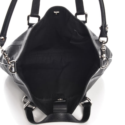 Gucci Monogram Medium Abbey Convertible Tote Black 6 of 11