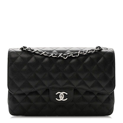 Chanel Caviar Quilted Jumbo Double Flap Black 1 of 11