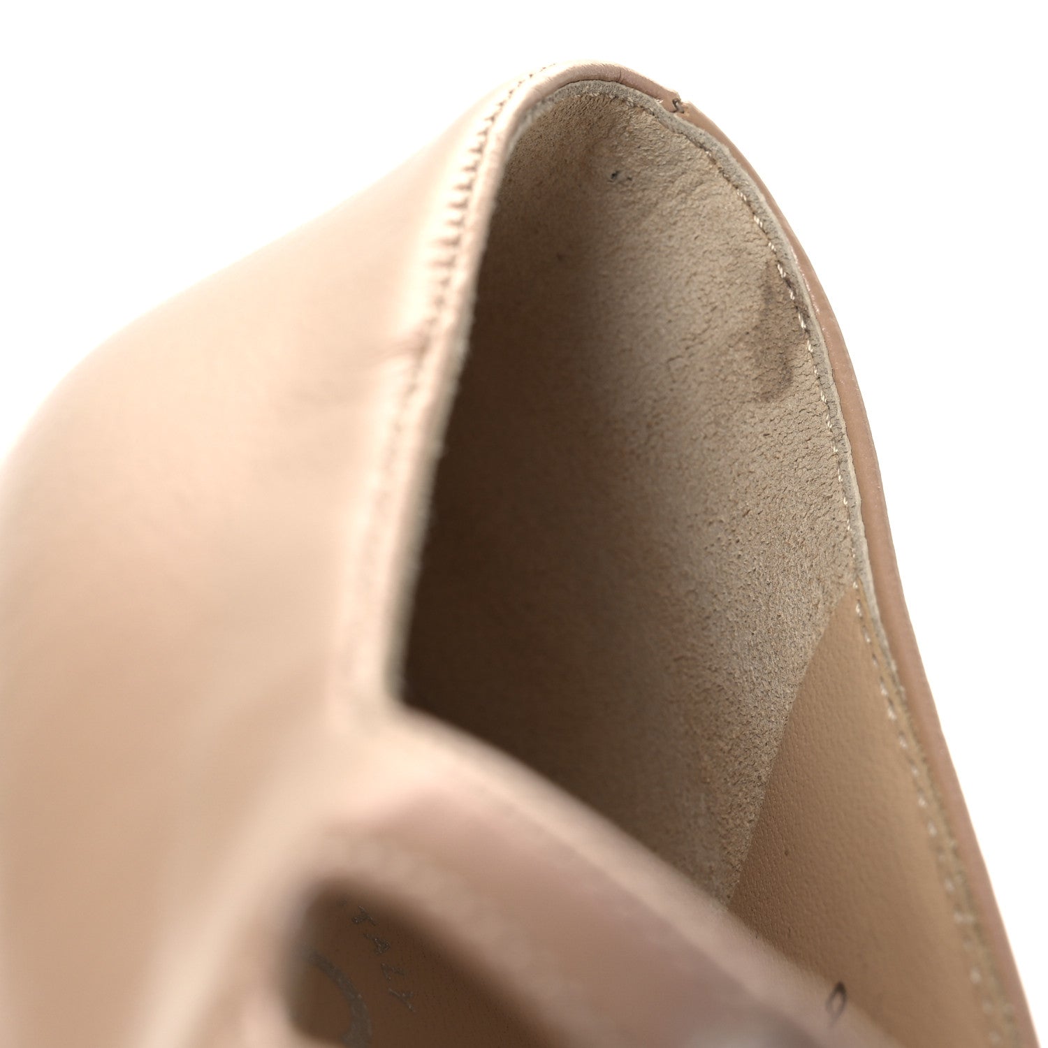 Chanel Iridescent Lambskin Grosgrain Pearl Mary Jane Pumps 38 Beige Black 11 of 14