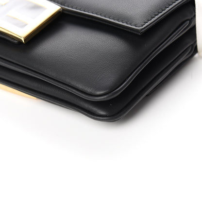 Fendi Vitello Grace Matte Duo Baguette Black 9 of 12
