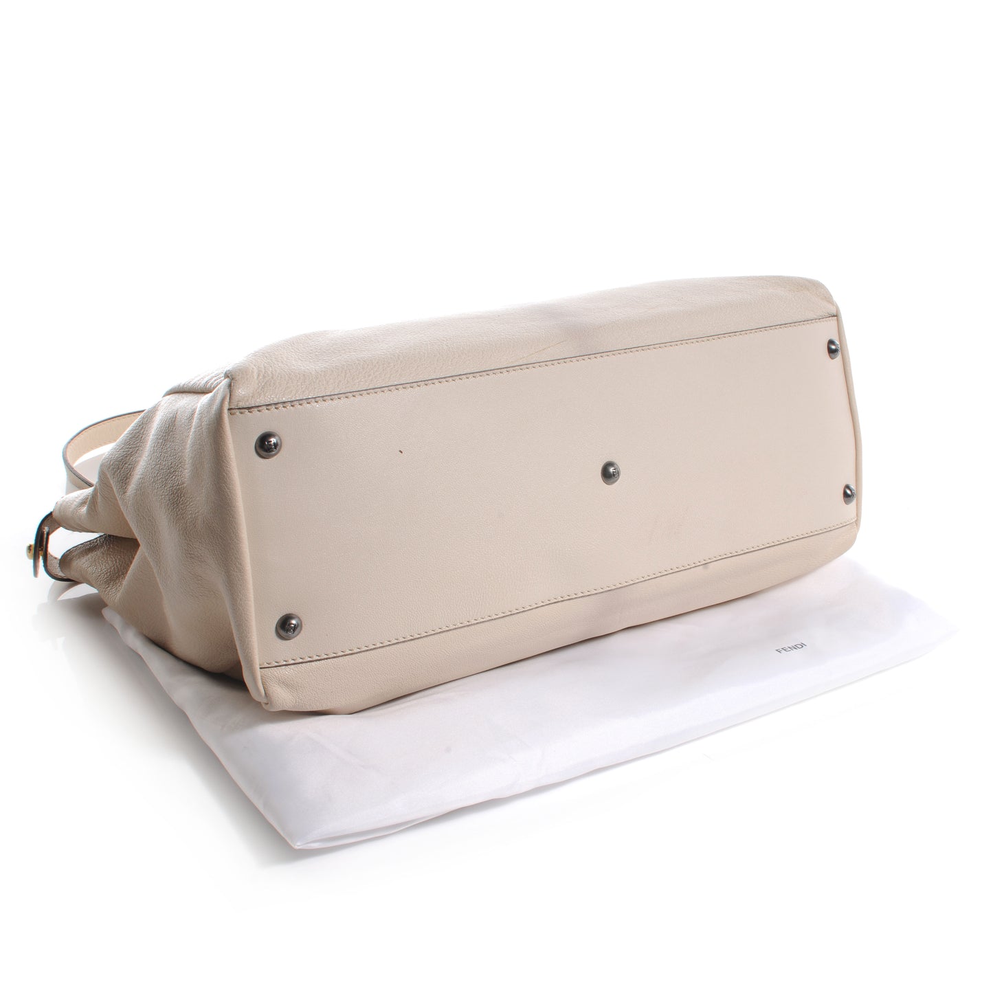 Goatskin Calf Hair Leopard Print Large Peekaboo Iconic Satchel Beige