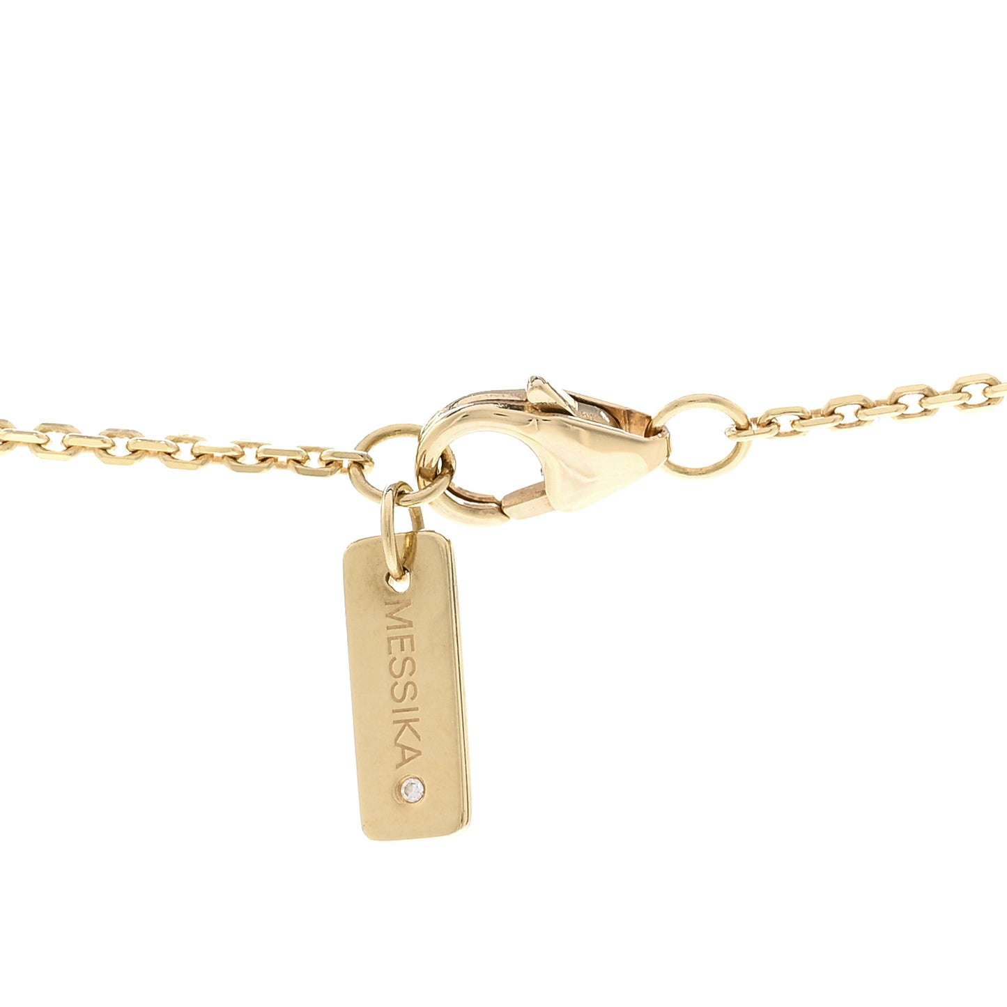 18K Yellow Gold Diamond Large Move Classic Pave Necklace