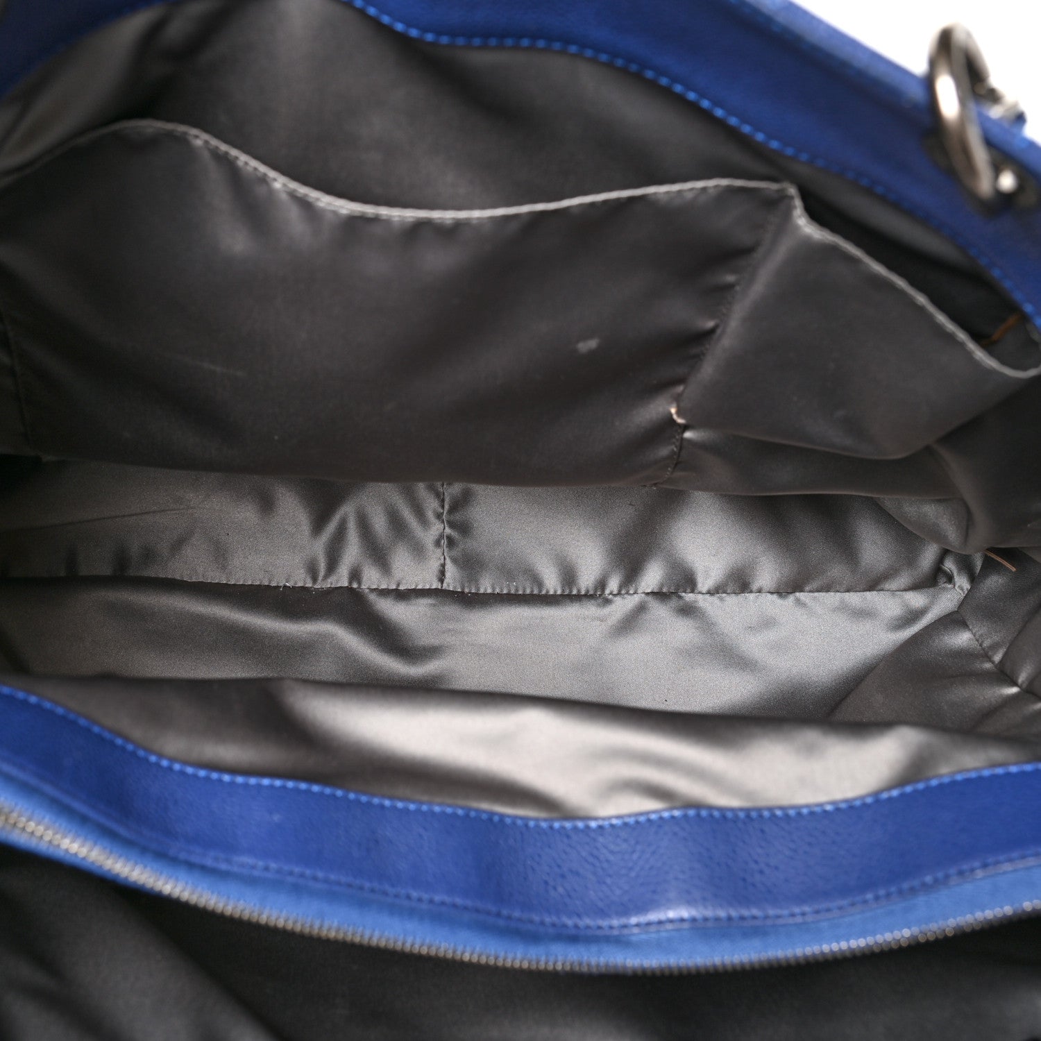 Chanel Caviar Quilted XXL Grand Shopping Tote GST Navy Blue 6 of 13
