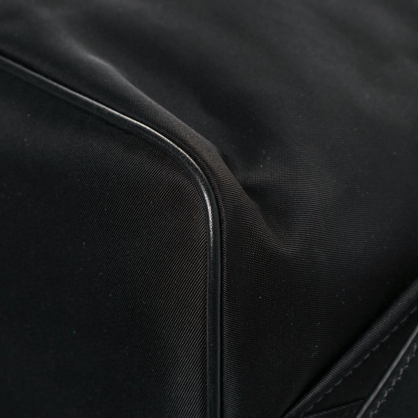 Tessuto Nylon Soft Calfskin Backpack Black