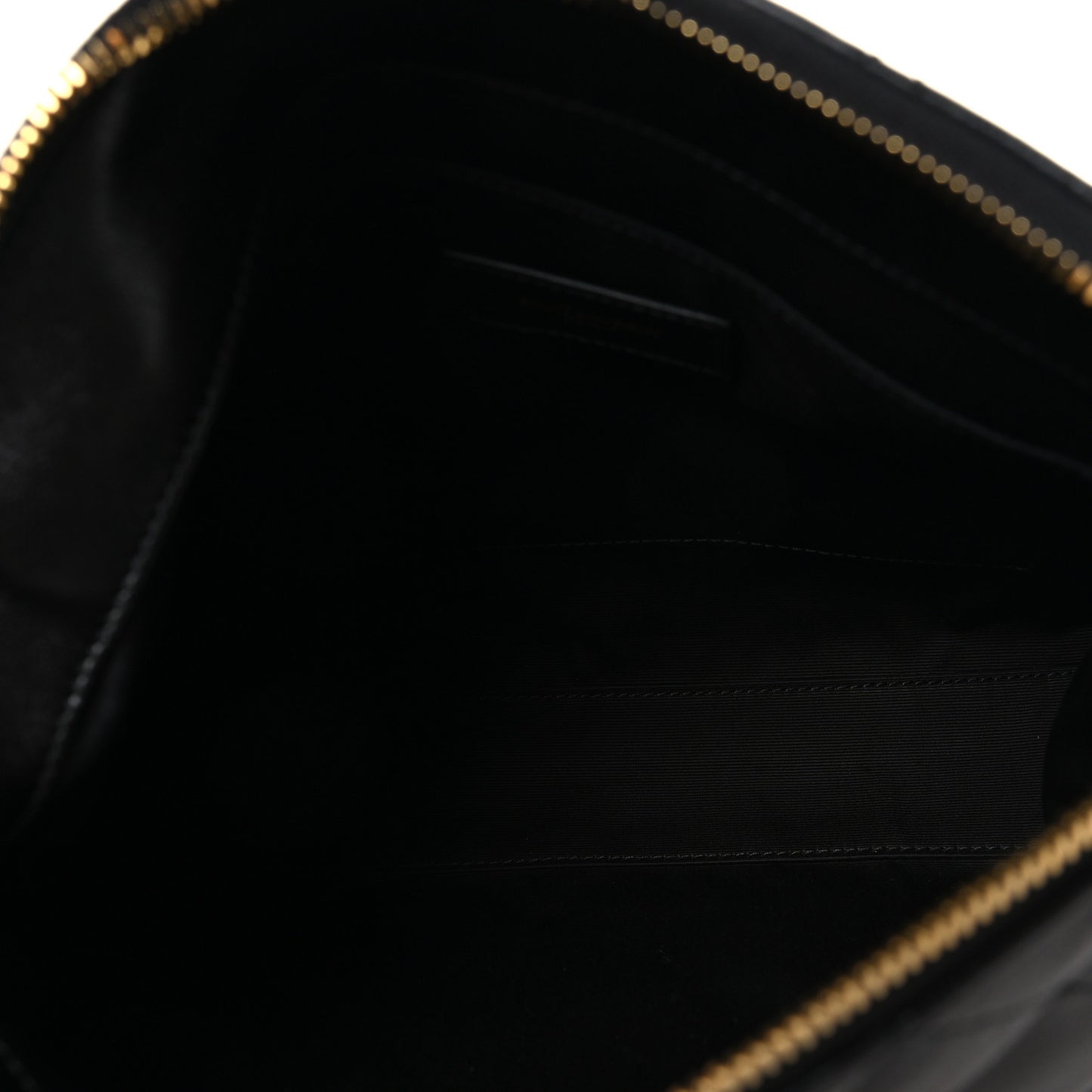 Lambskin Quilted Cassandre Cosmetic Pouch Black