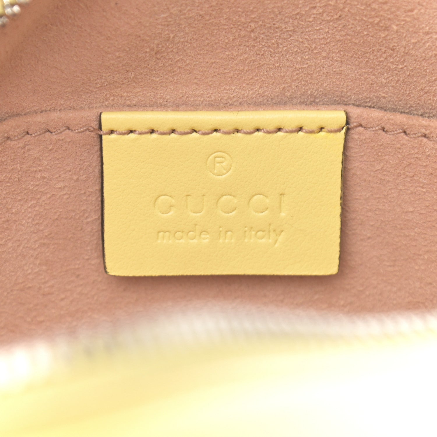 Gucci Calfskin Matelasse Small GG Marmont Chain Shoulder Bag Banana 6 of 12
