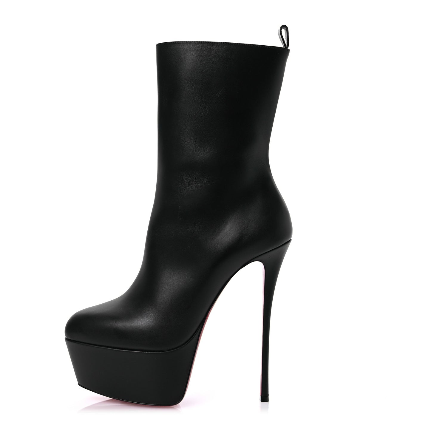 Calfskin Dolly Alta Booty 160 Ankle Boots 40 Black