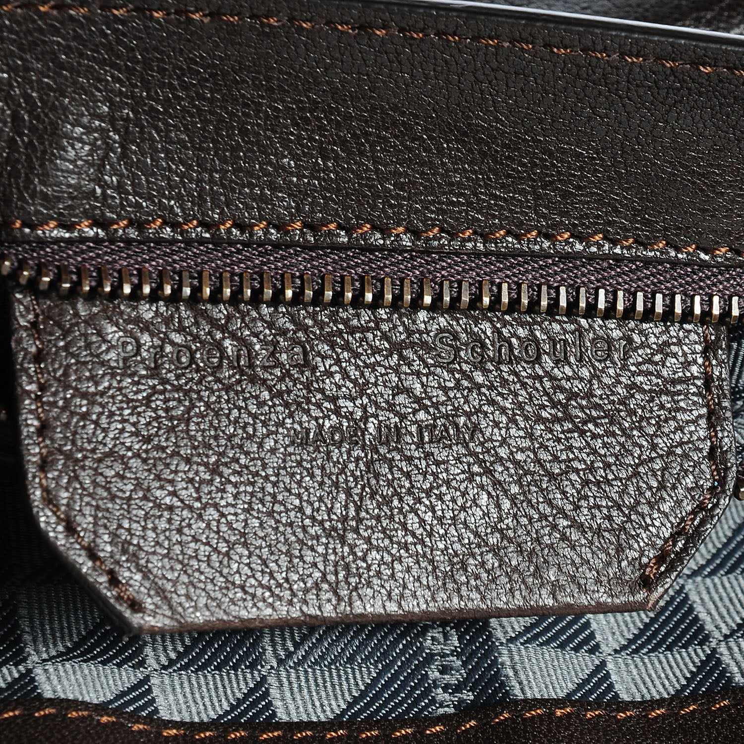 Proenza Schouler Lux Leather PS1 Pochette Clutch Dark Chocolate 10 of 11