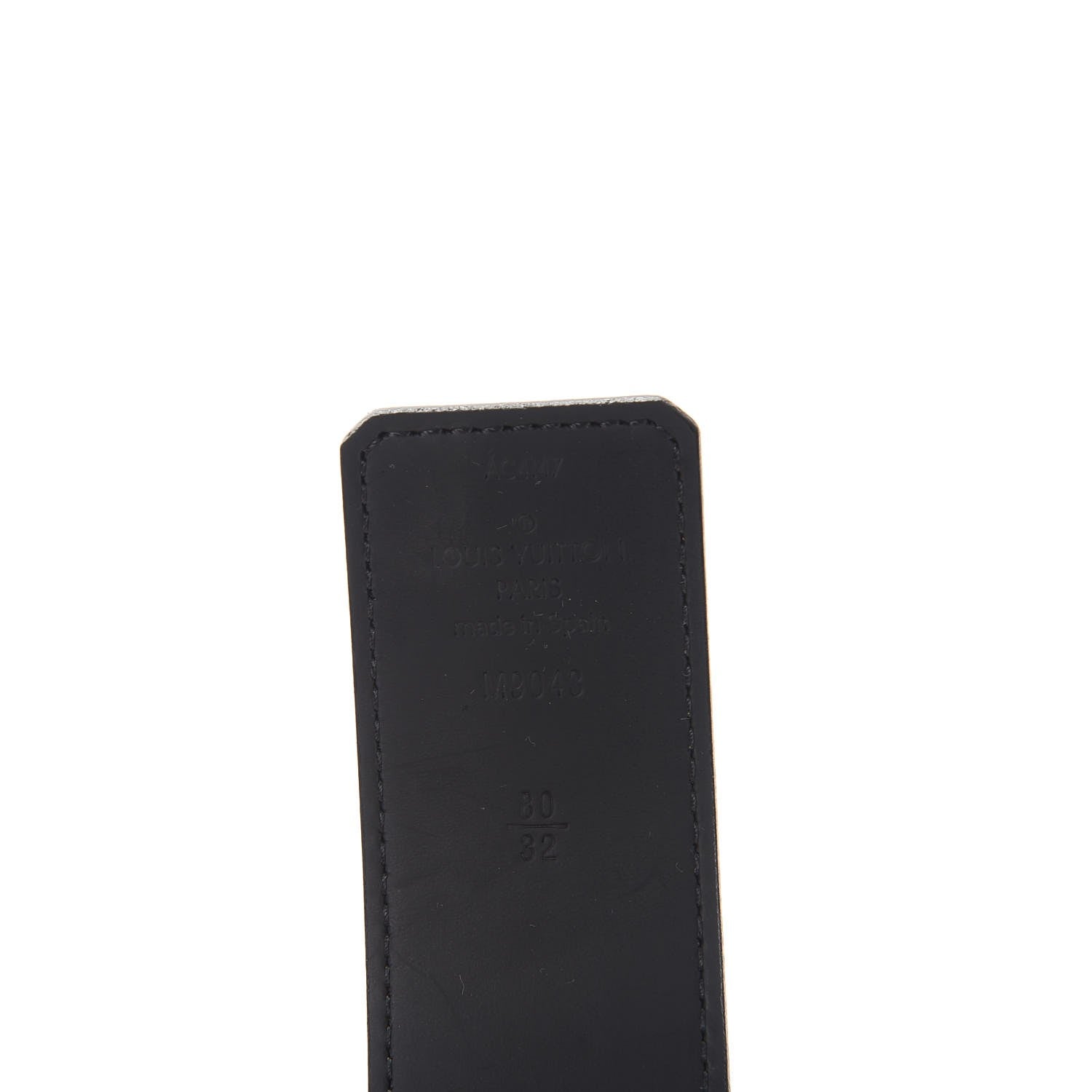 Louis Vuitton Monogram Eclipse Taigarama 40mm LV Initiales Reversible Belt 80 32 Black 5 of 8