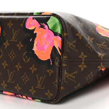 Louis Vuitton Monogram Roses Neverfull MM 10 of 11
