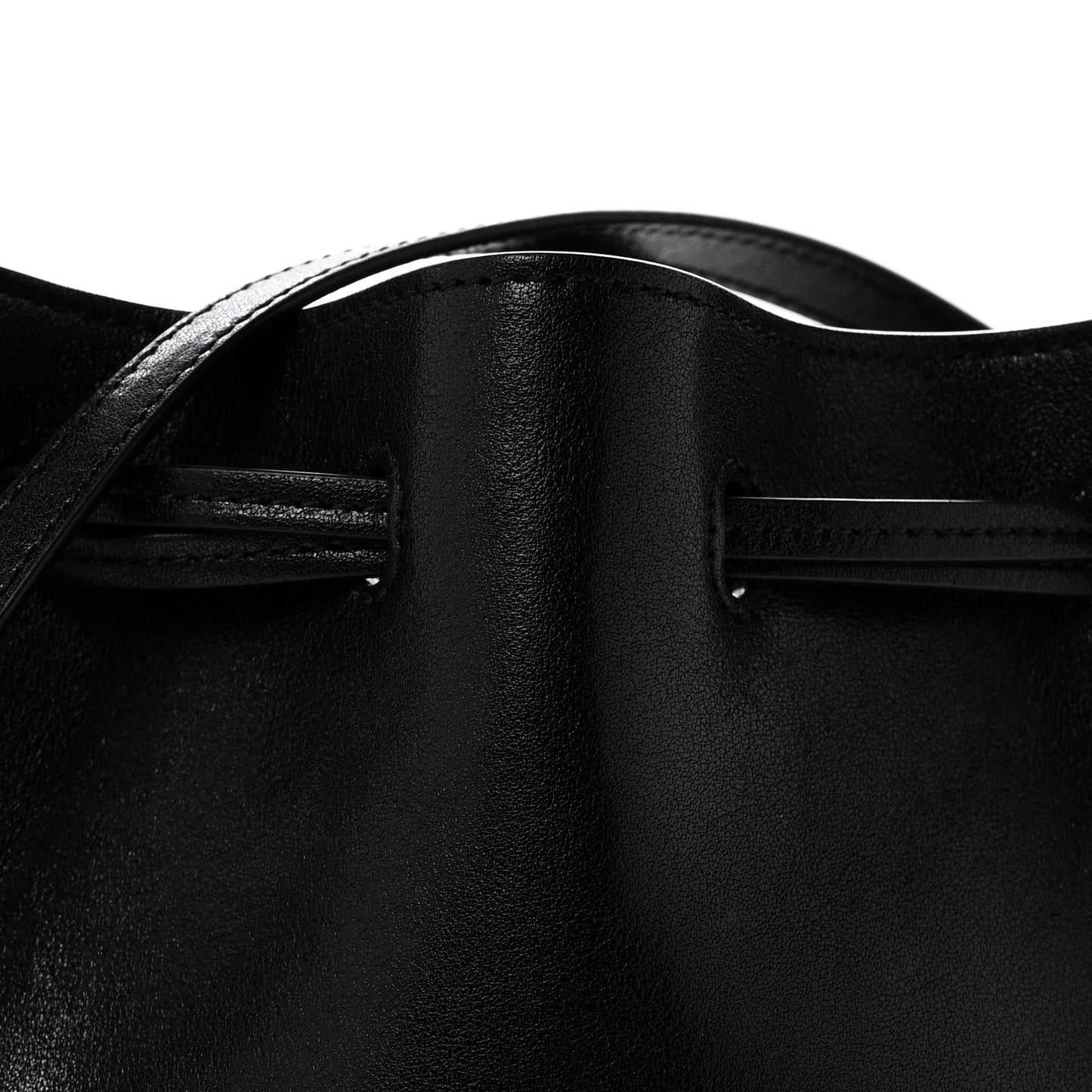Calfskin Small Bucket Bag Black